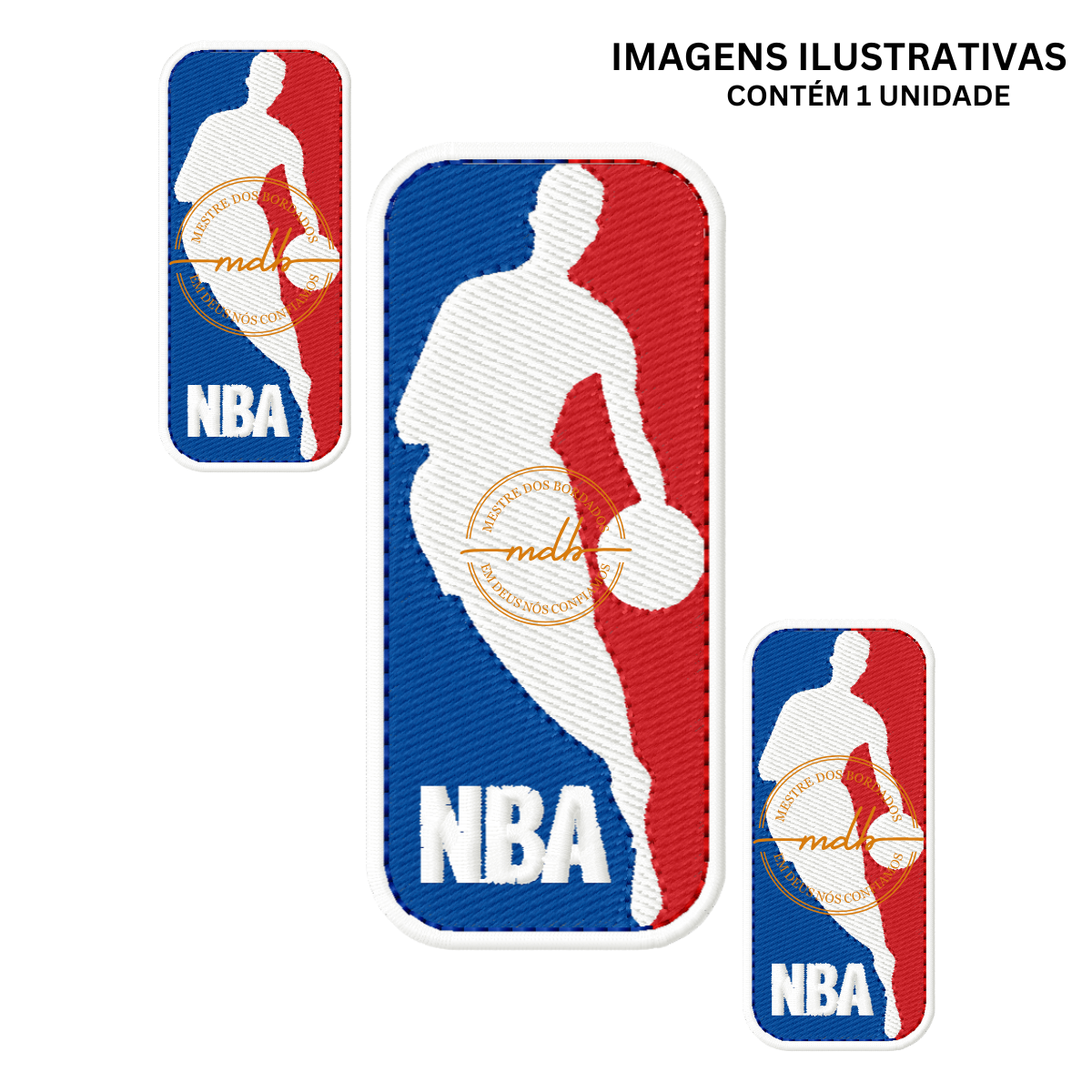 Patche Bordado Basquete NBA (Diversos Tamanhos)