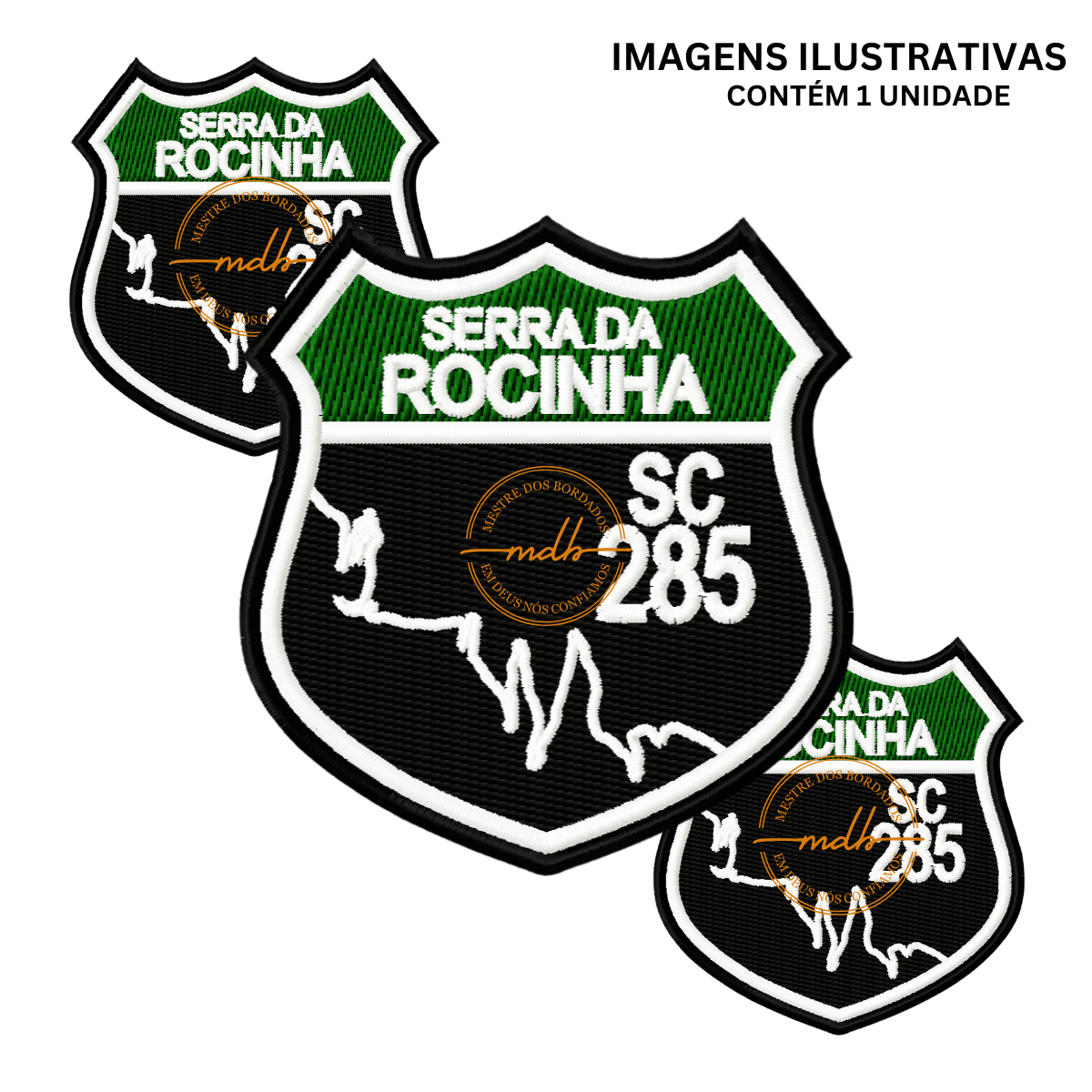 Patche Bordado Serra da Rocinha - SC 285 (6,5x7cm)