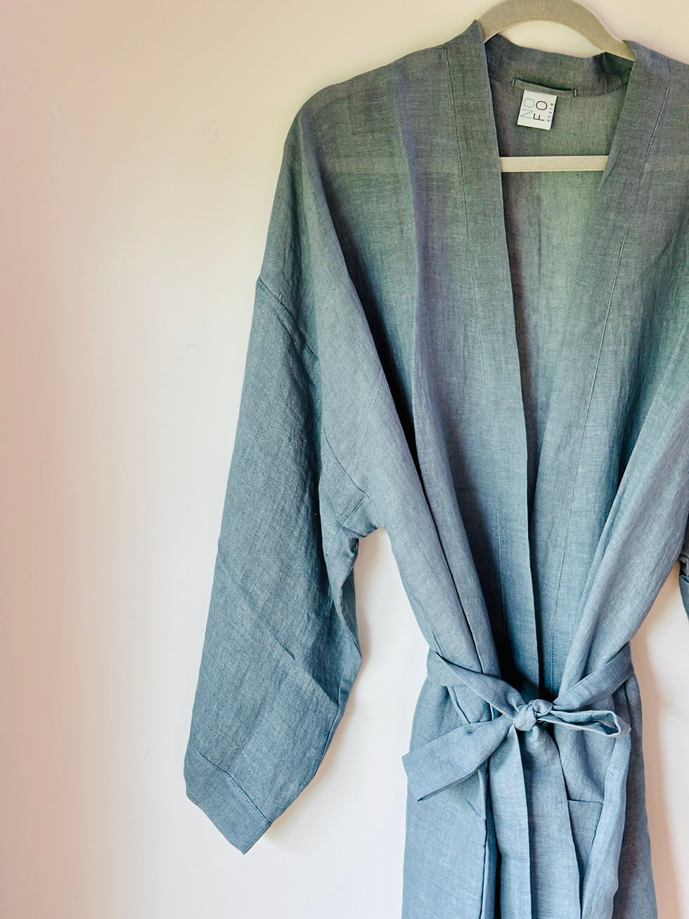 Thumbnail: Linen Beach Cover Up Robe