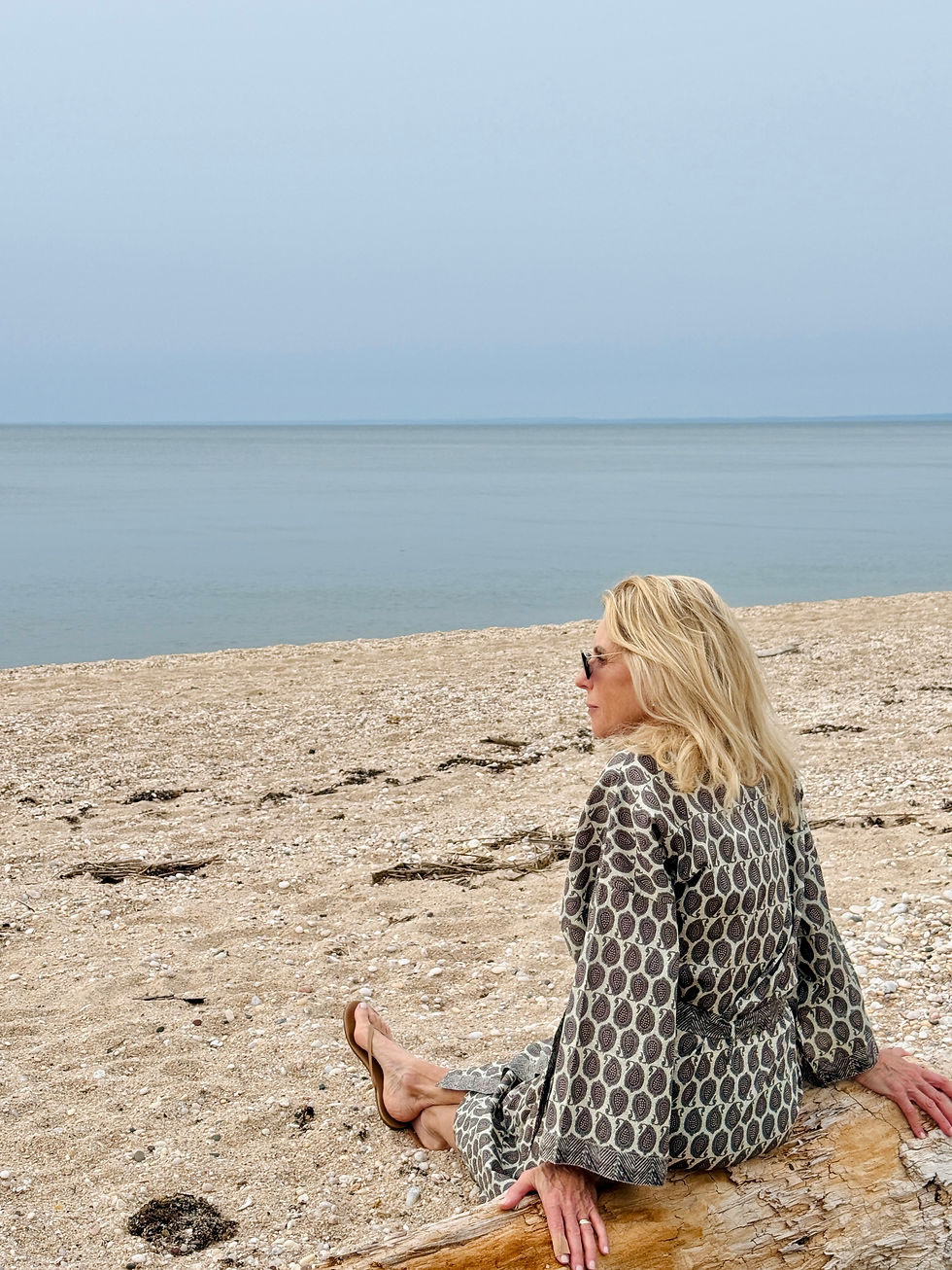 Thumbnail: Beach Cover-up Robe - Cotton