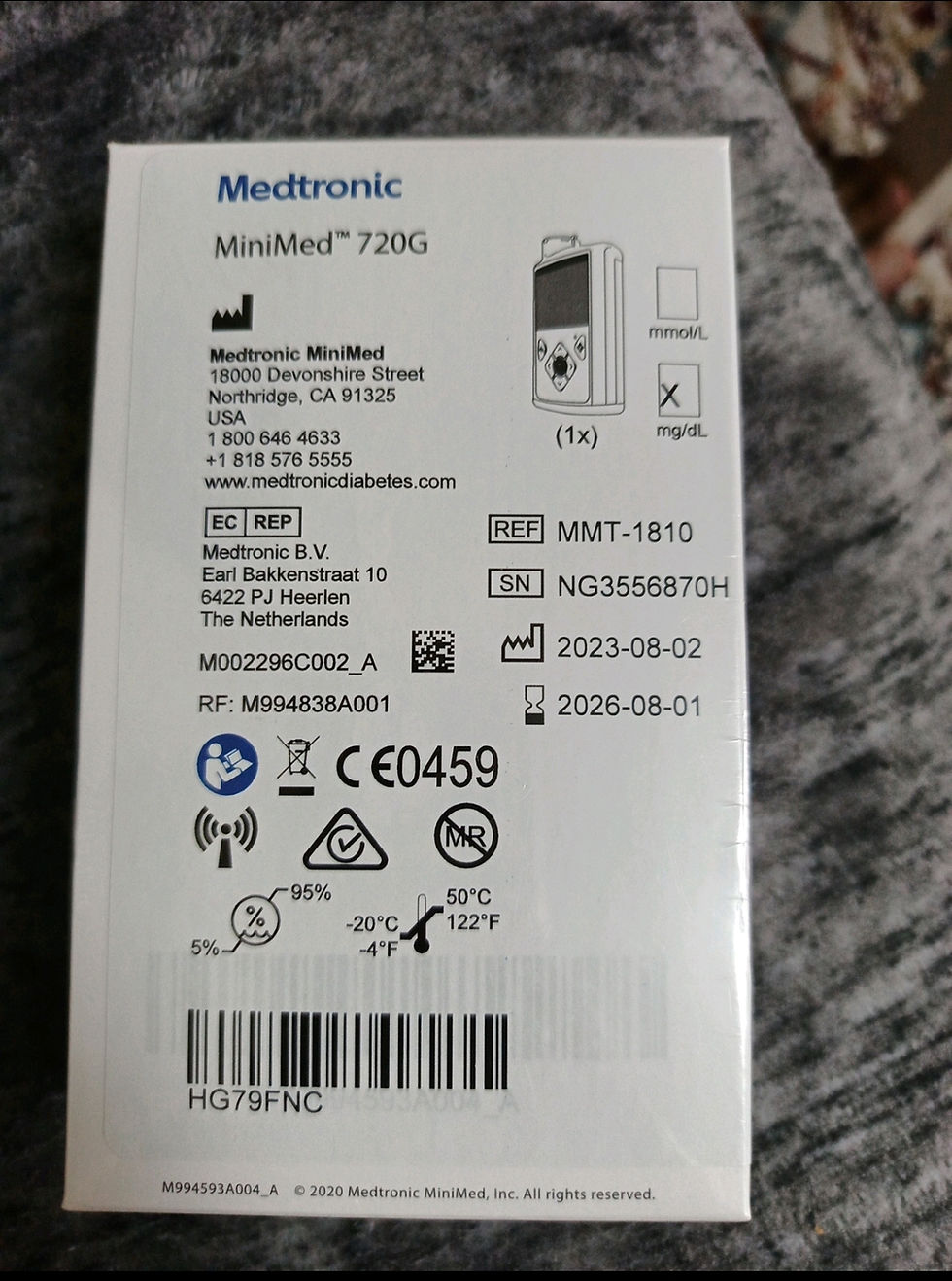 Thumbnail: Insulin pump MiniMed 720G