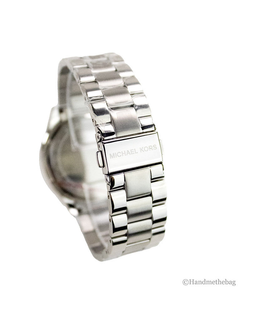 Miniatura: Michael Kors Slim Runway Mono Silver-Toned Silver Dial Watch
