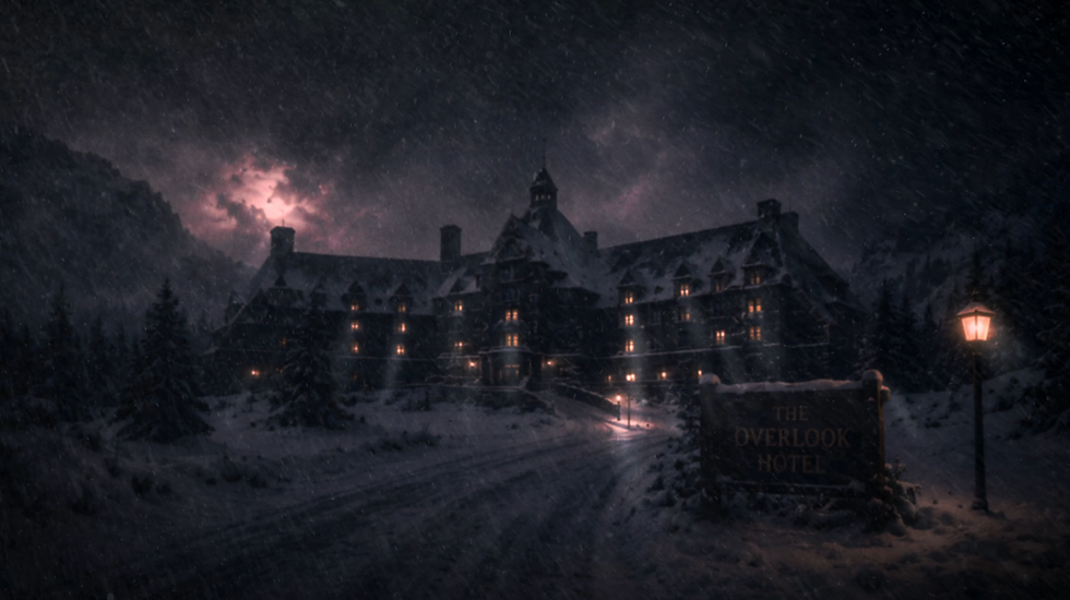 Custom Artwork of the Overlook Hotel from The Shining.