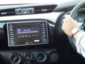 Touchscreen for a fully integrated system in a car