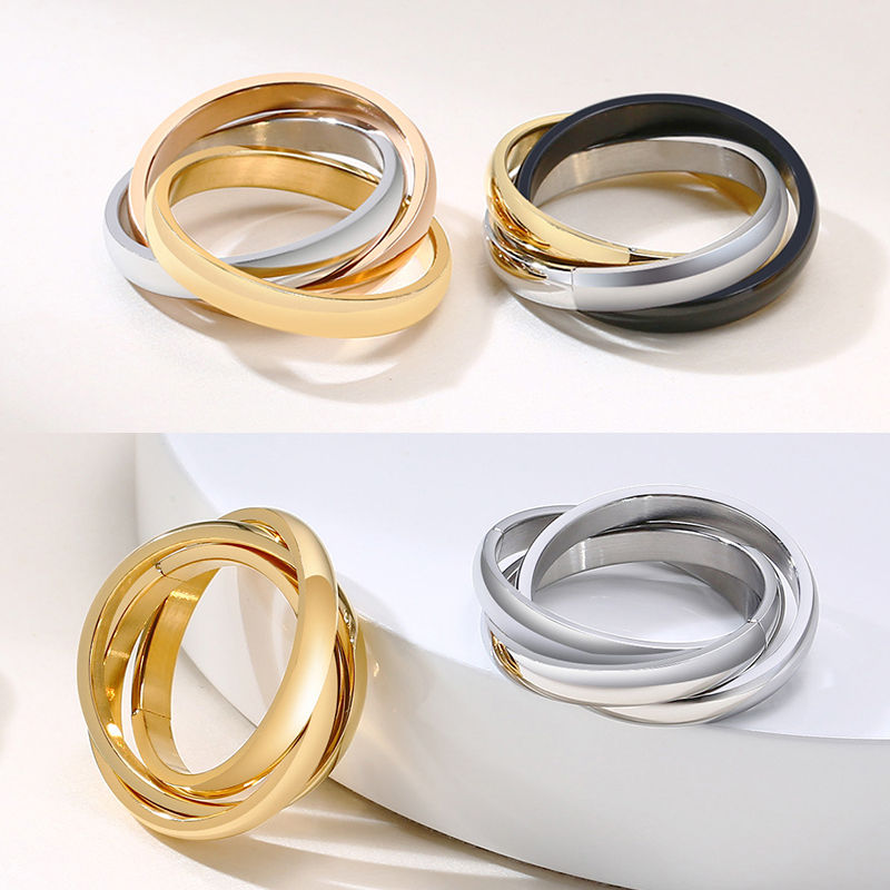 Ring Trinity Luxe Intertwined