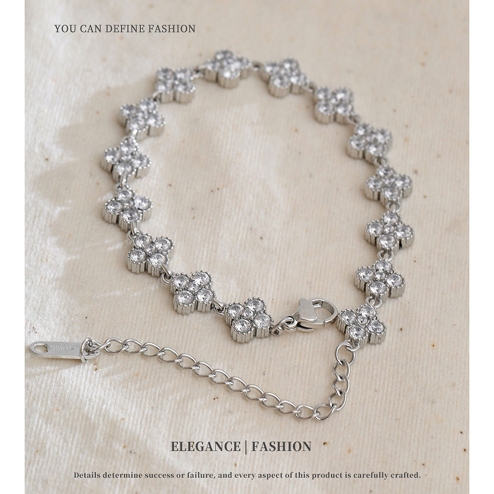 Thumbnail:  Bracelet Zirconia Bloom Cubic Exquisite 
