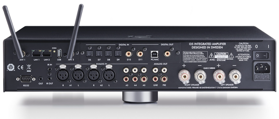 Thumbnail: PRIMARE I35 PRISMA INTEGRATED AMPLIFIER connections