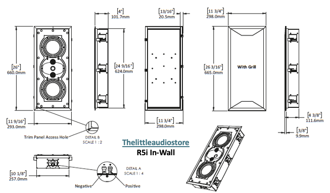 Thumbnail: PERLISTEN R5I IN-WALL SPEAKER specifications