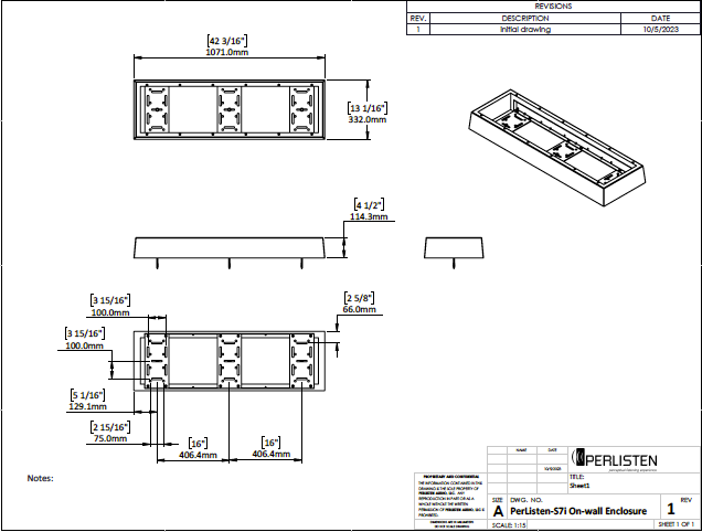 Thumbnail: PERLISTEN ON-WALL FRAME specs