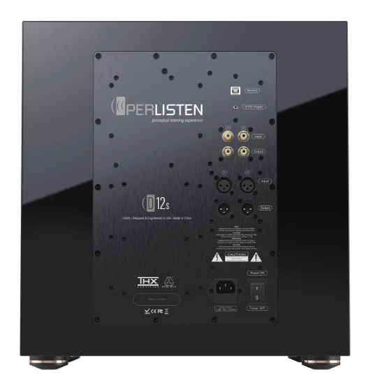 PERLISTEN D12S SUBWOOFER back panel