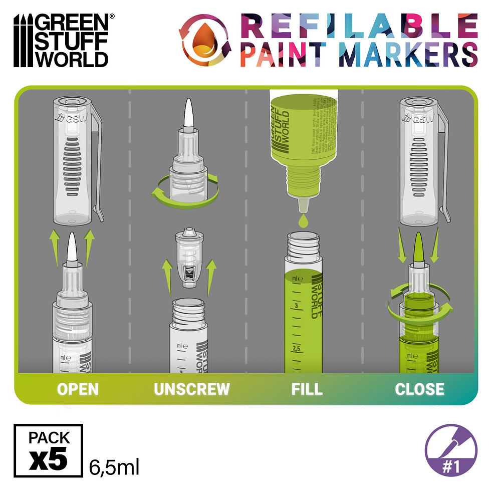 Thumbnail: GSW Refillable paint pens - Size 1 (single pen)