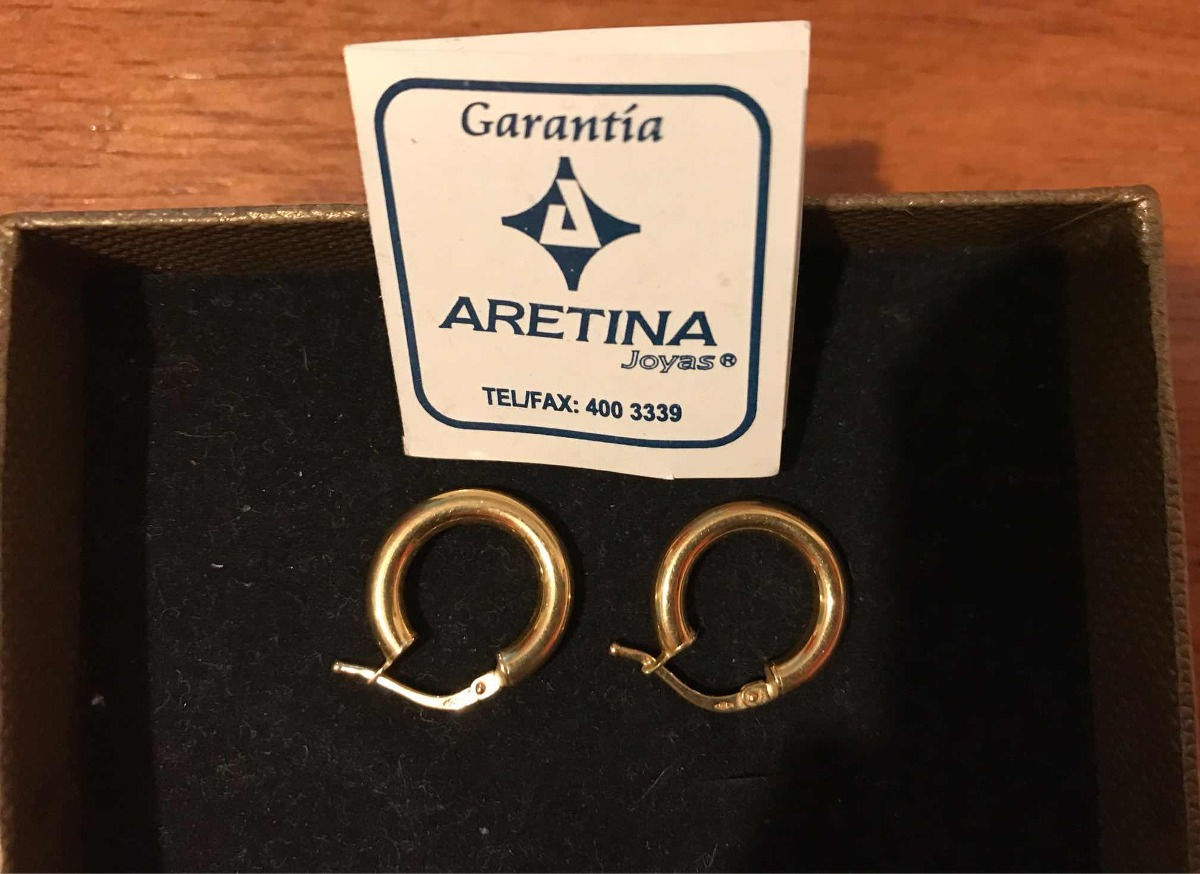 Caravanas Aros Oro 18k