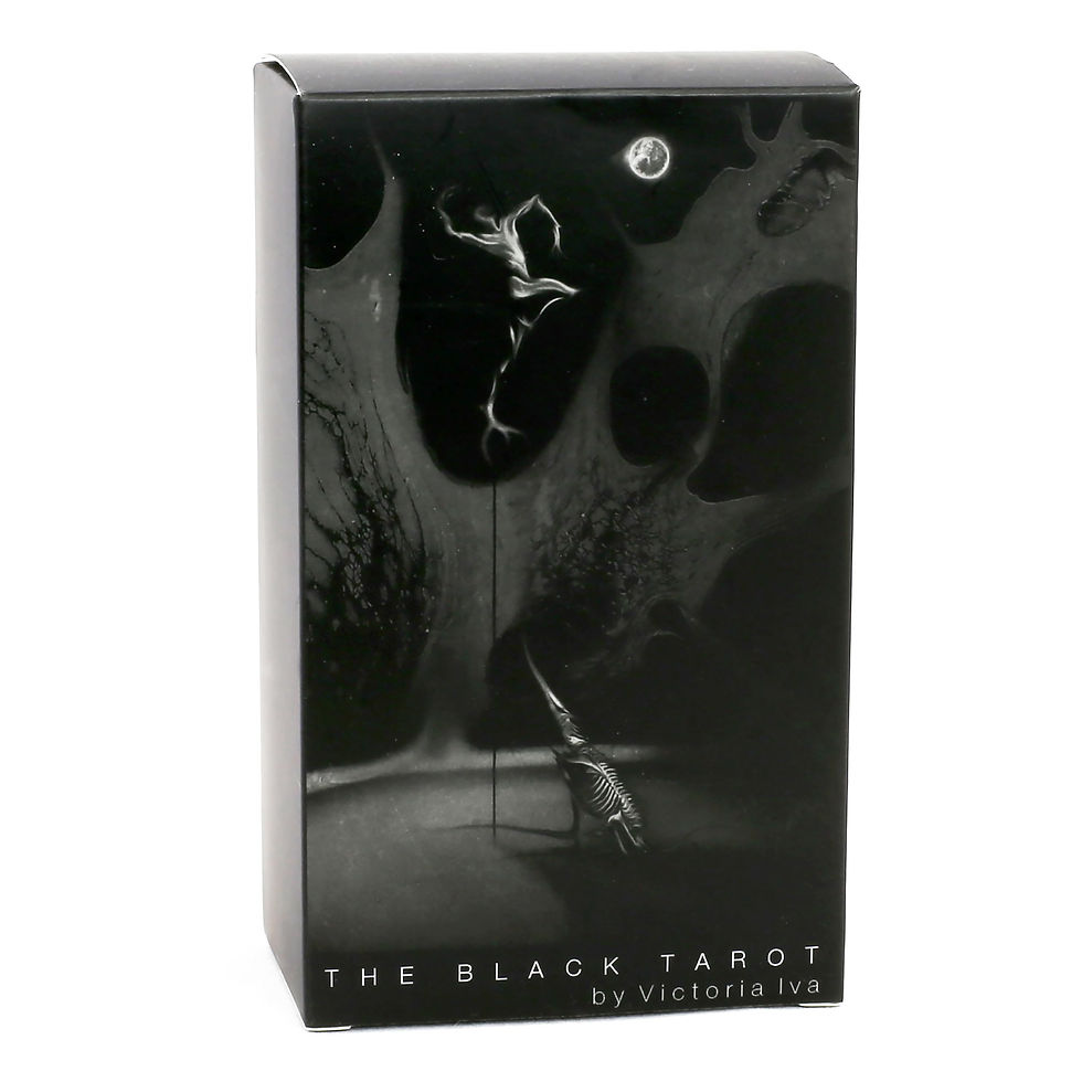 Thumbnail: Da Brigh Black Tarot Cards Deck for Shadow Work