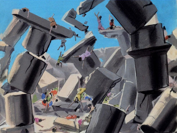 성전이 무너지고 블레셋 사람 약 삼천 명이 죽었습니다. 삼손이 평생 죽인 사람 보다 더 많은 사람을 죽였습니다.