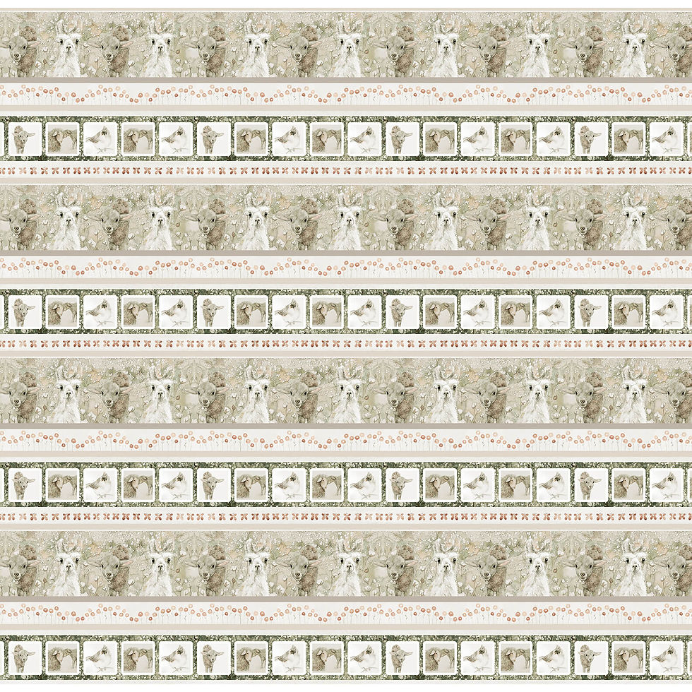 You Are So Loved-Novelty Animal Stripe-Taupe/Pink