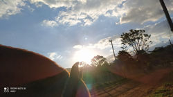 Por-do-sol no haras Rola Moça