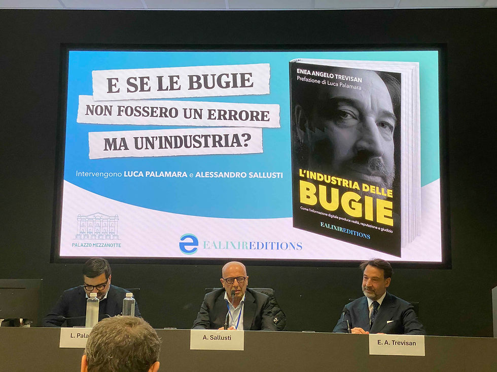 "L'Industria delle Bugie" (The Industry of Lies) — Publisher Enea Trevisan's Book on Information Manipulation