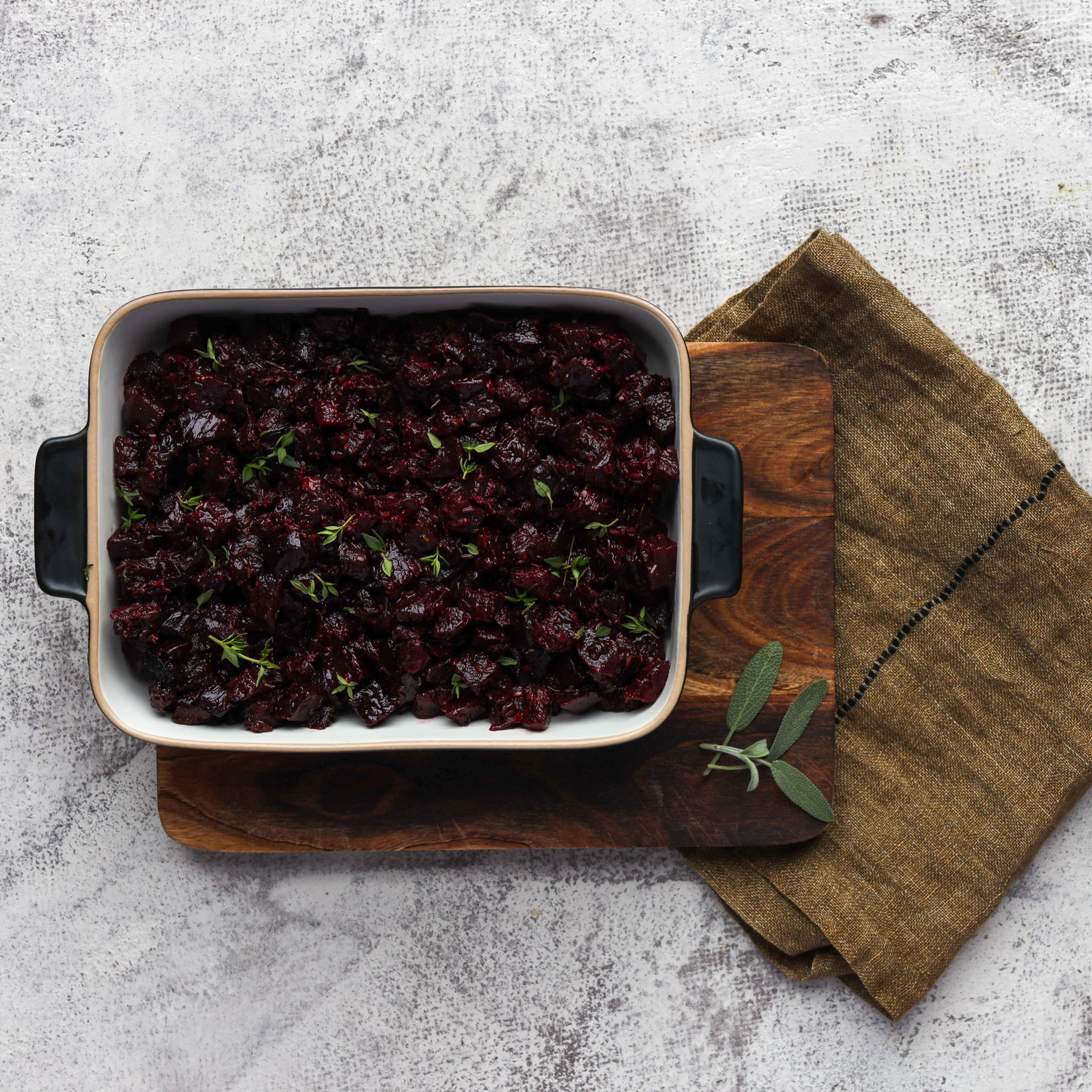 Kepti burokėliai su balzamiku ir mairūnais 0,5 kg