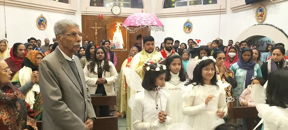 ക്രിസ്‍മസ് ആഘോഷത്തിന്‍റെ ഭാഗമായി നടന്ന പ്രദക്ഷിണം