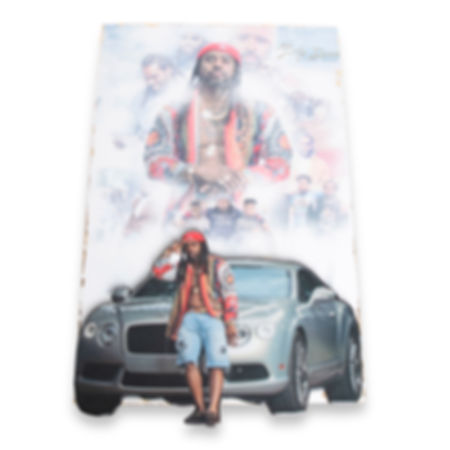 3ft -4ft Custom Memorial Wall Art Wireless w/Lights & Battery 