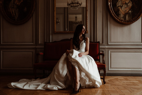 Préparatifs mariée chateau de carsix