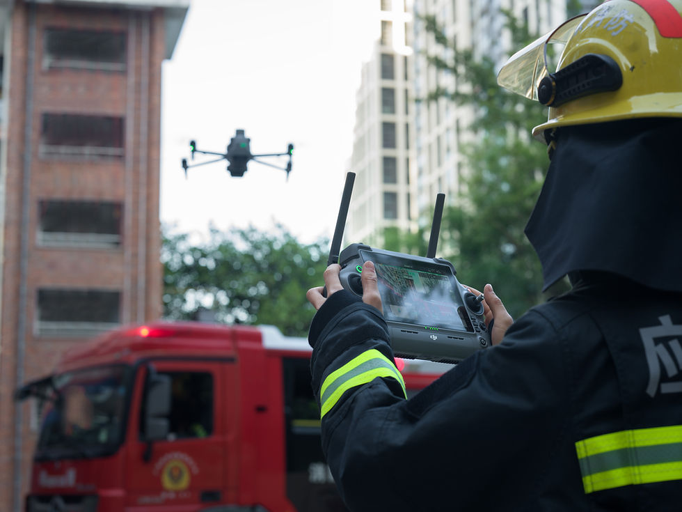 DJI Matrice 4 Thermal used in an emergency response.