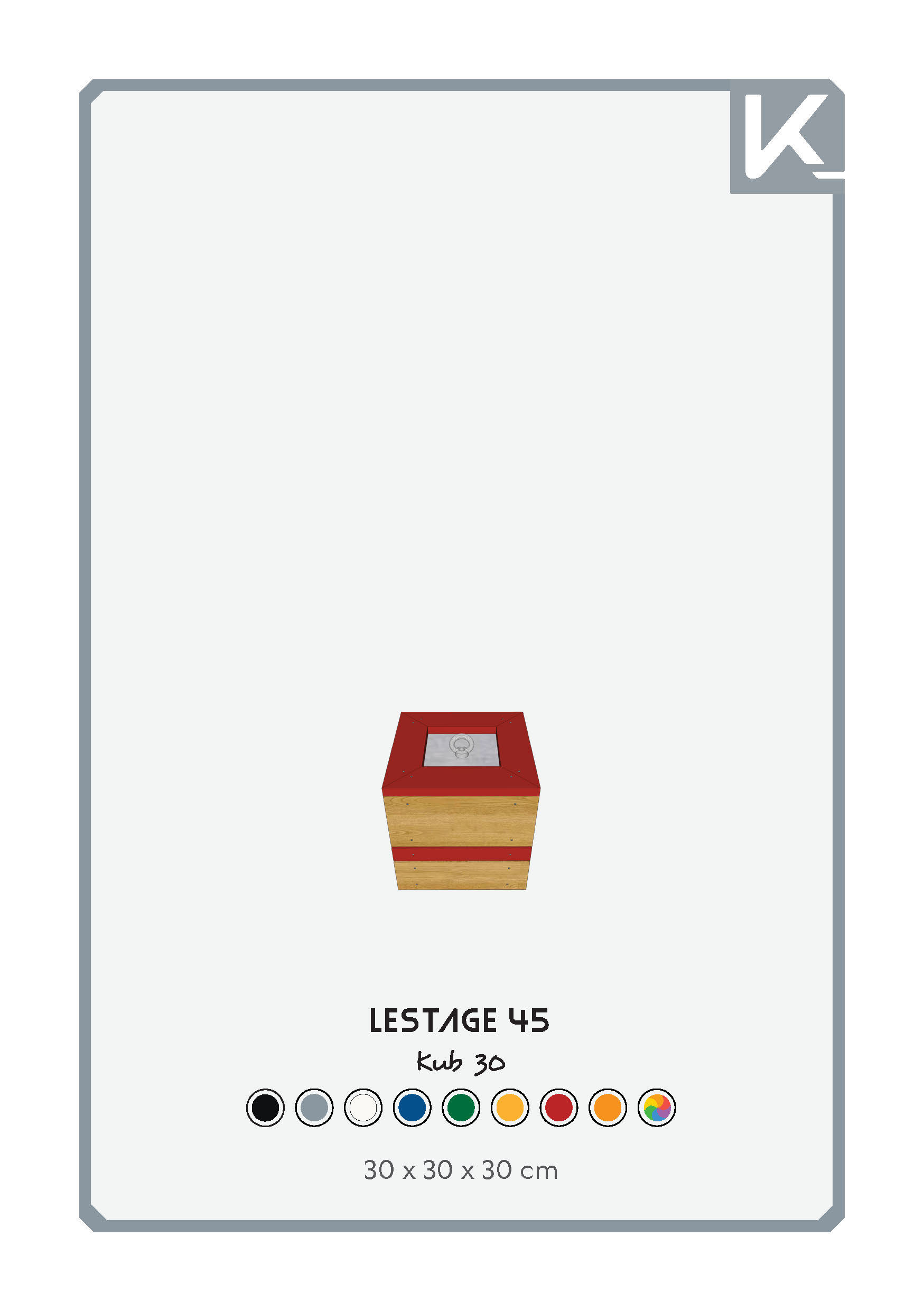 Kub 30 - 45 kg (Rouge)
