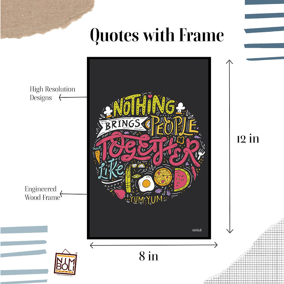 Thumbnail: Nimboli Frames - Motivational Quote Framed Wall Frame - 0105