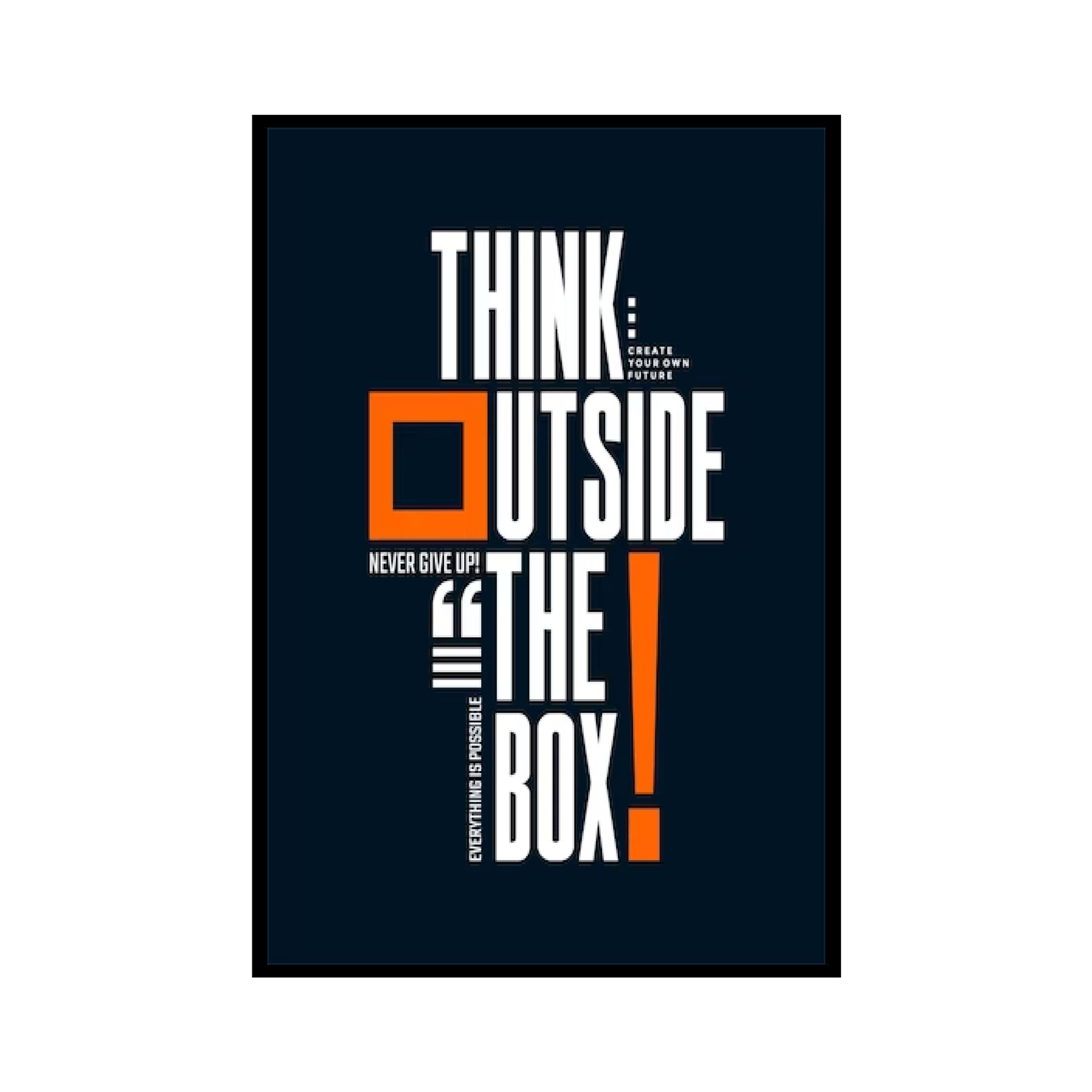 Nimboli Frames - Motivational Quote Framed Wall Frame - 0218