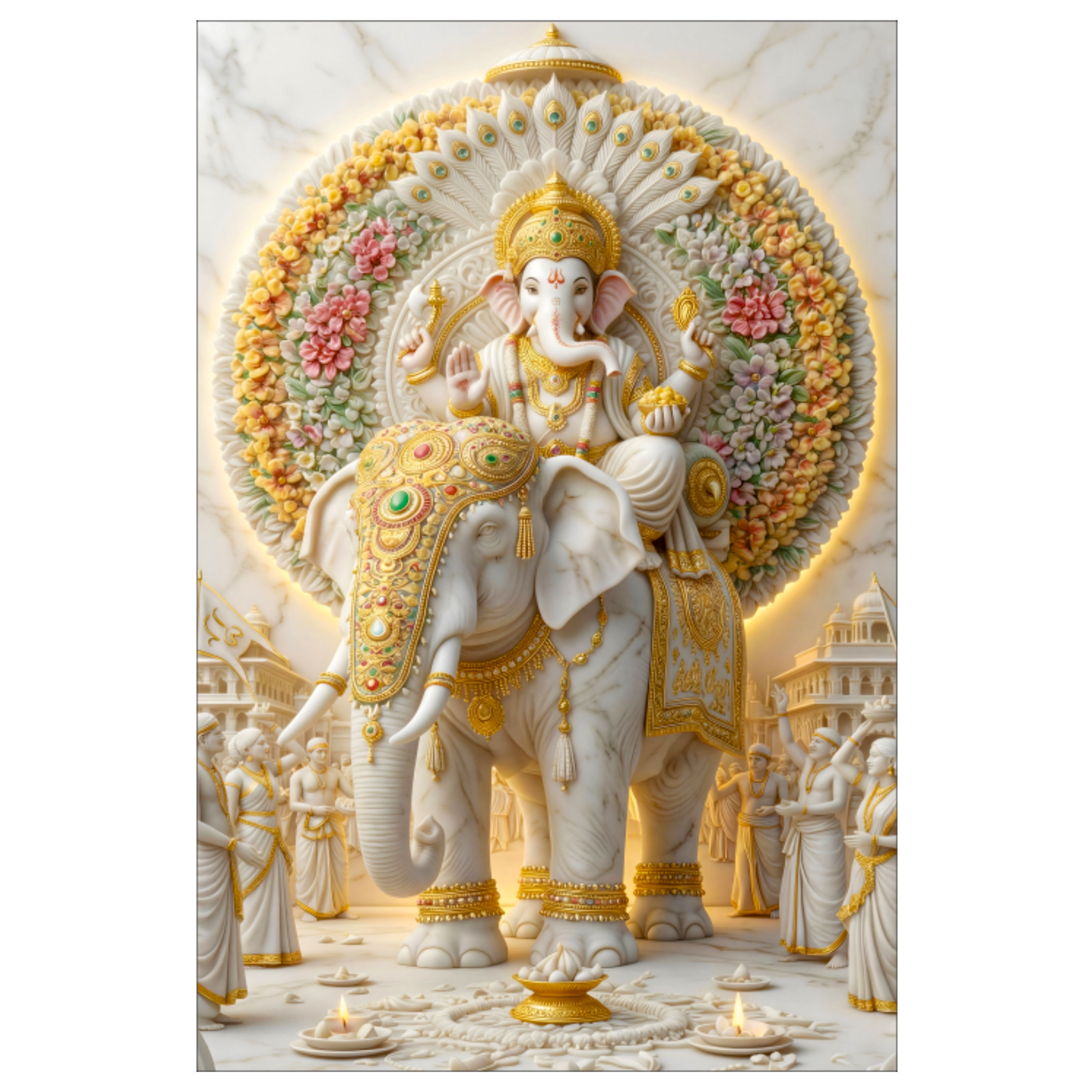 Nimboli Frames - Ganesha Spiritual Wall Frame - 0060