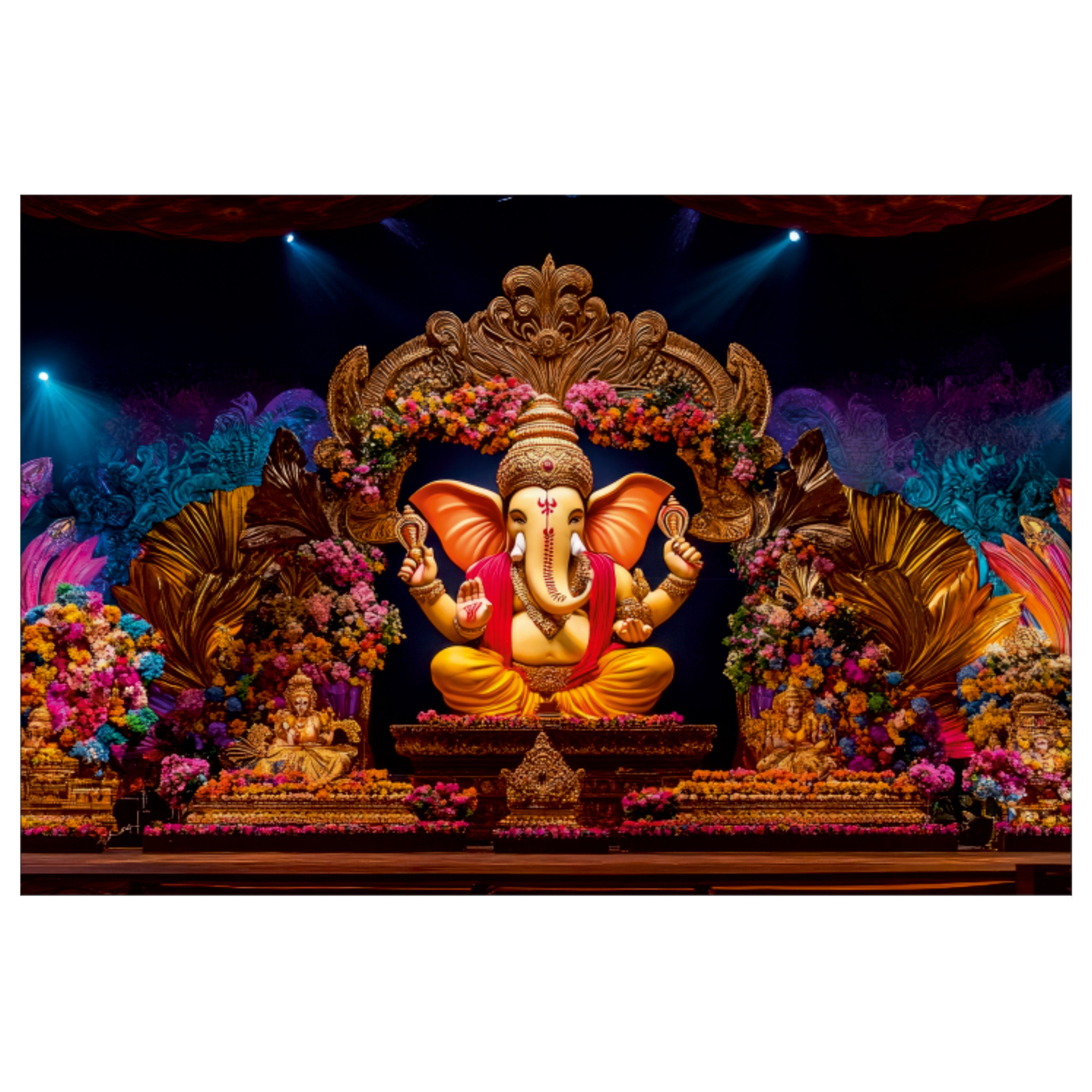 Nimboli Frames - Ganesha Spiritual Wall Frame - 0053