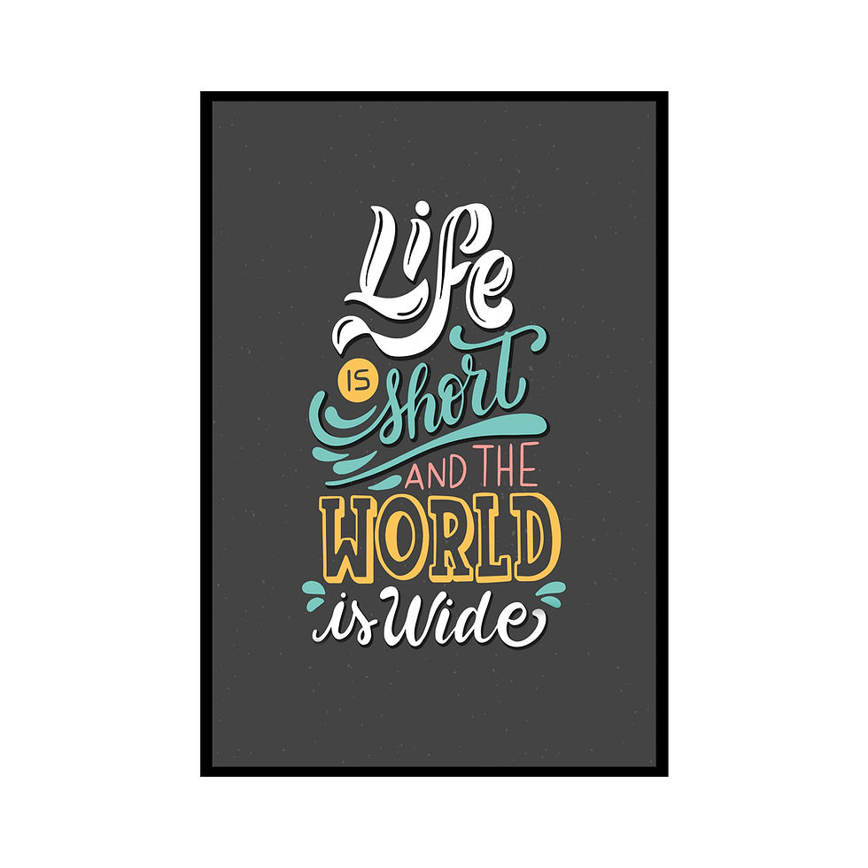 Thumbnail: Nimboli Frames - Motivational Quote Framed Wall Frame - 0346