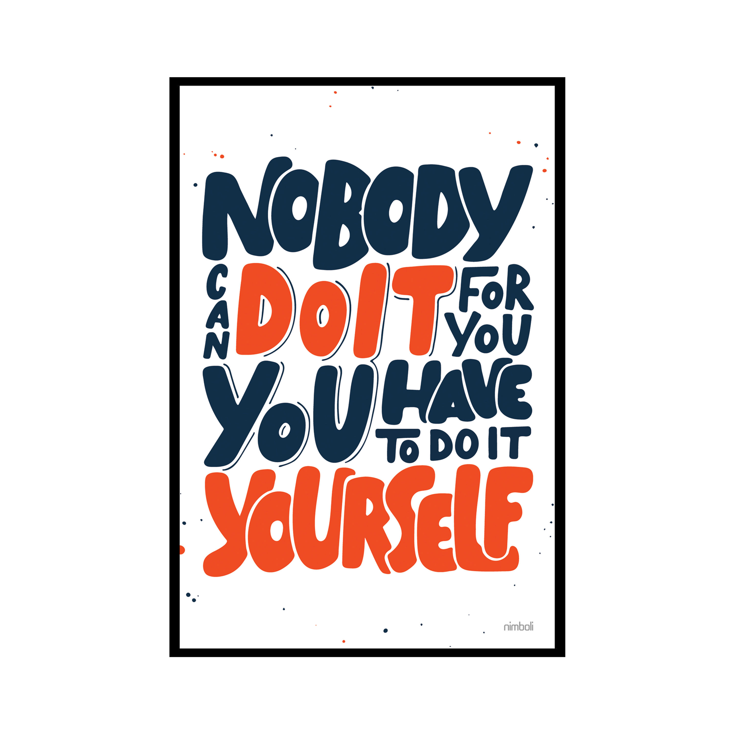 Nimboli Frames - Motivational Quote Framed Wall Frame - 0151