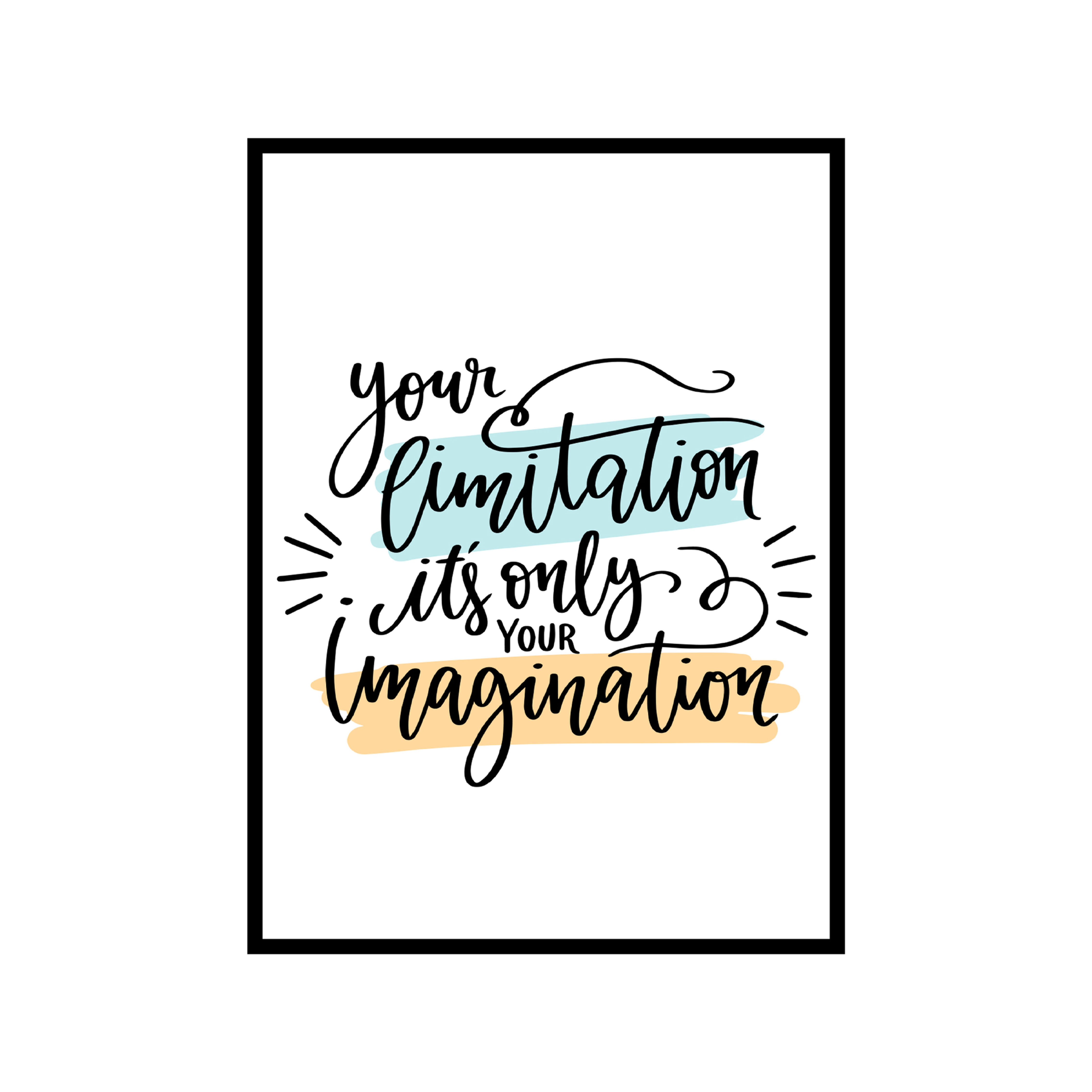 NIMBOLI Frames Inspirational Wall Art Decor -001