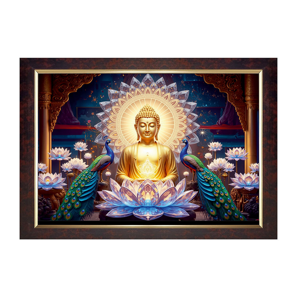 Thumbnail: Nimboli Frames - Buddha Spiritual Wall Frame - 0056