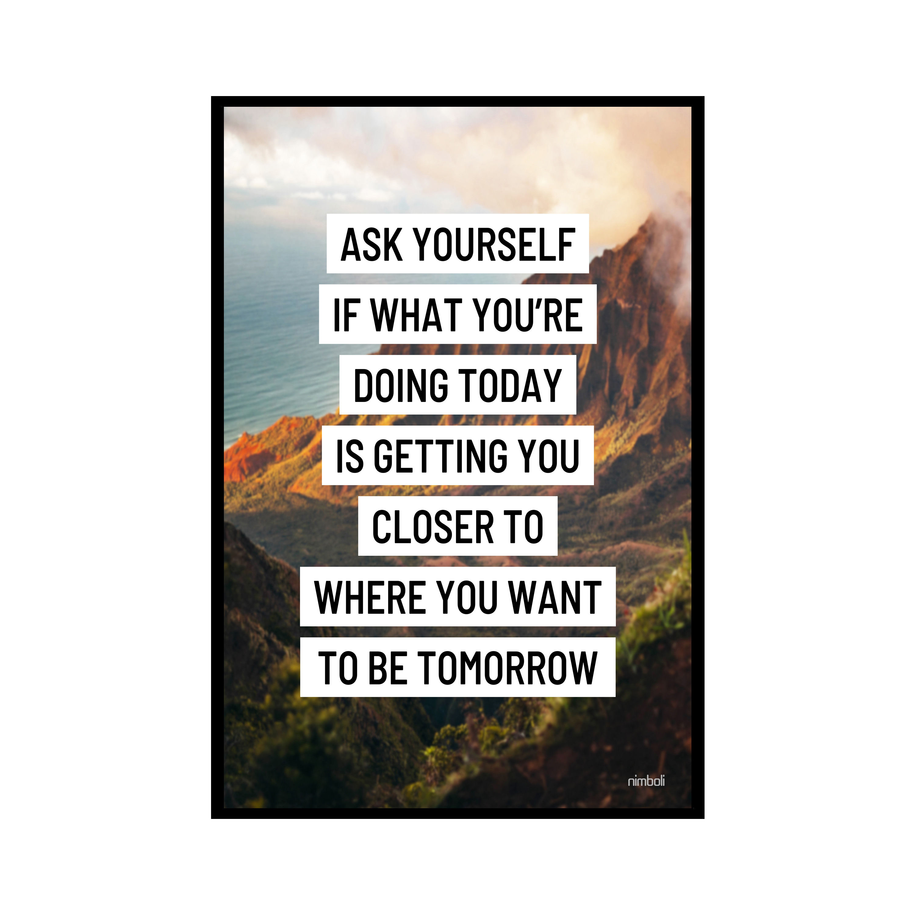 Nimboli Frames - Motivational Quote Framed Wall Frame - 0191