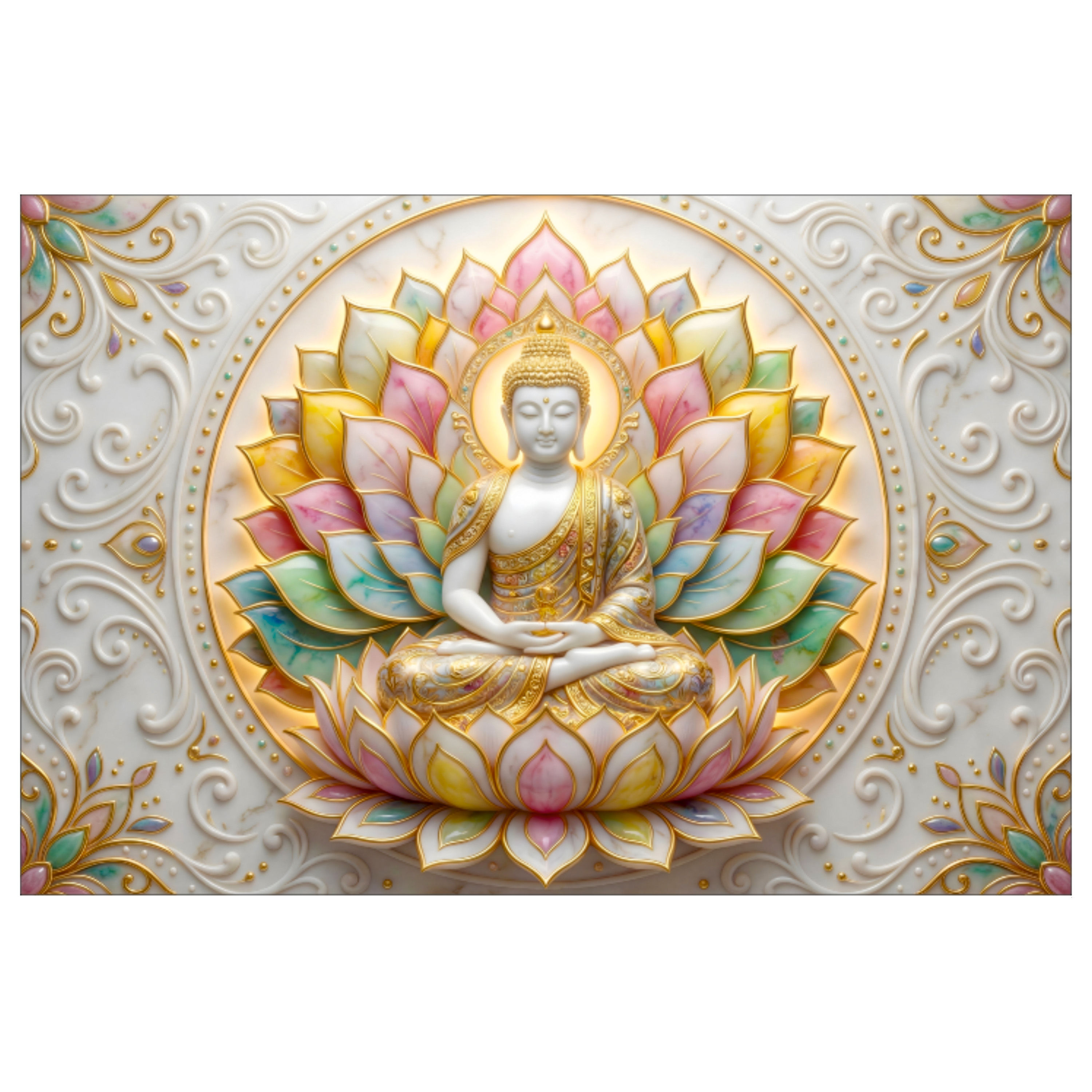 Nimboli Frames - Buddha Spiritual Wall Frame - 0041