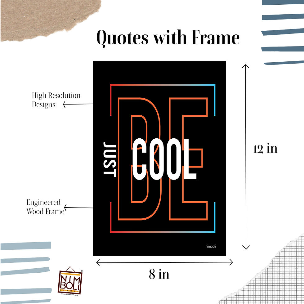 Thumbnail: Nimboli Frames - Motivational Quote Framed Wall Frame - 0173