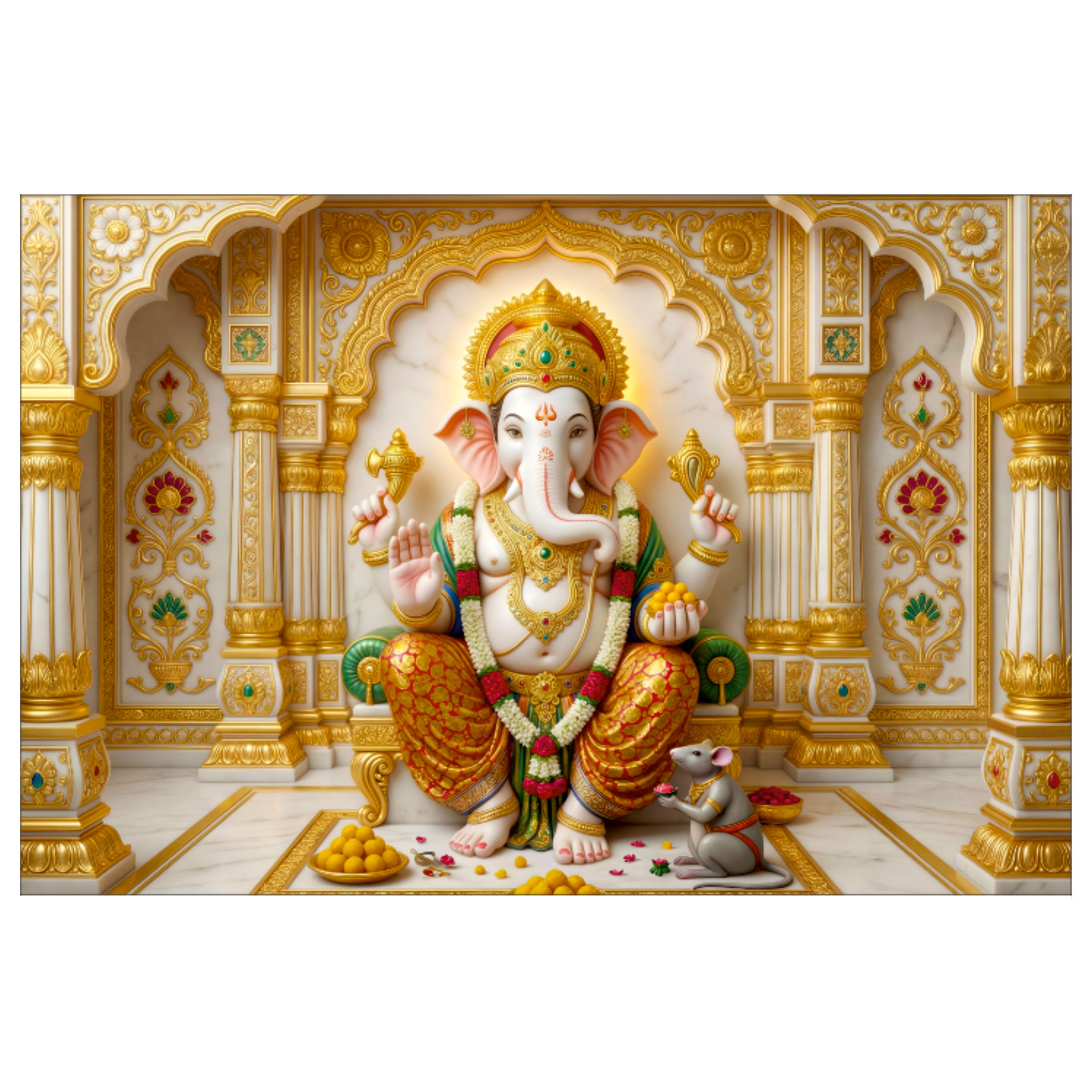 Nimboli Frames - Ganesha Spiritual Wall Frame - 0063