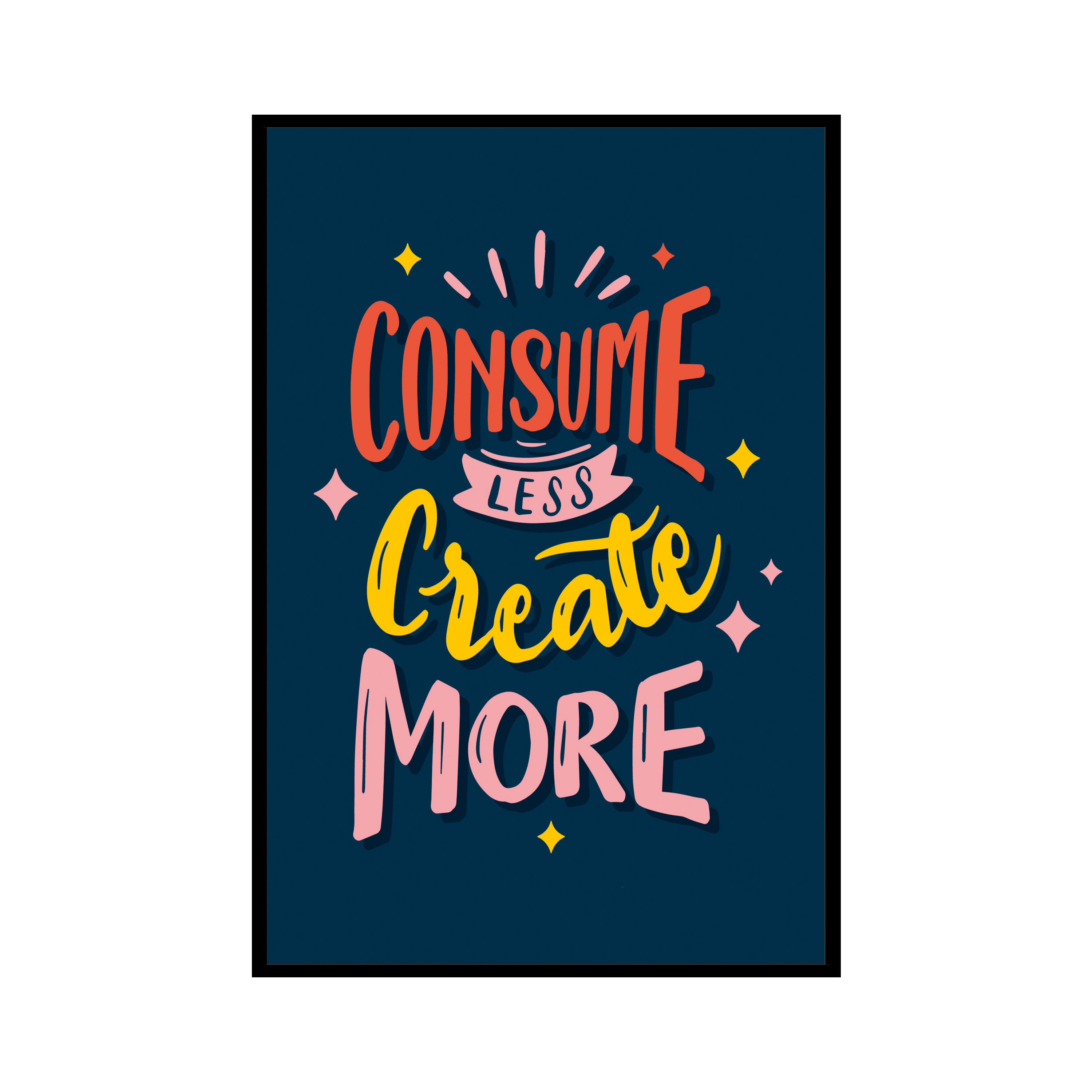 Nimboli Frames - Motivational Quote Framed Wall Frame - 0339