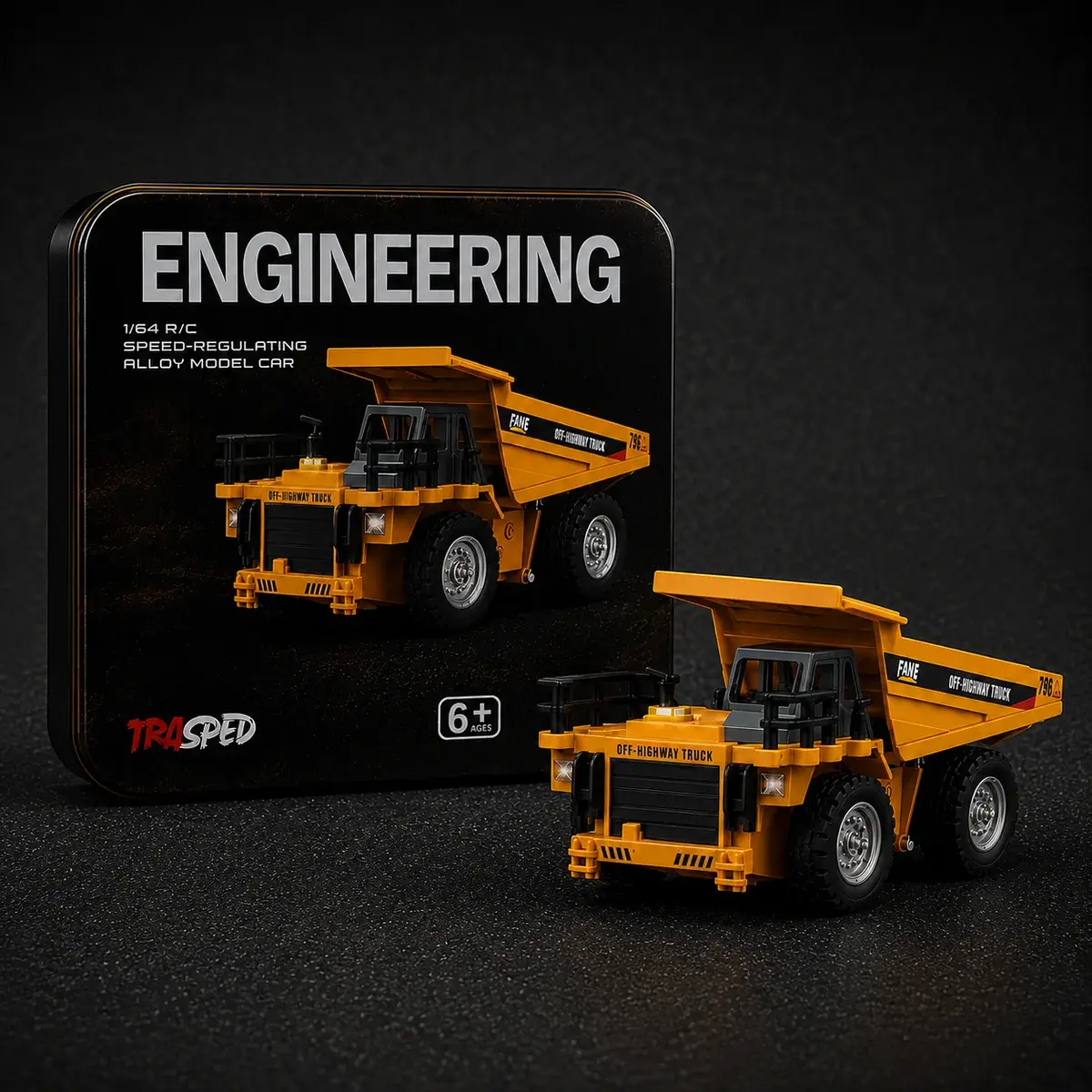 TRASPED HG4-431 RTR 1/64 2.4G Mini RC Car Alloy Dump Truck India