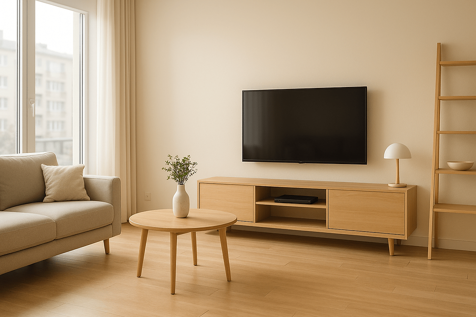 Модерен и светъл апартамент, подготвен за дългосрочно отдаване под наем в София.