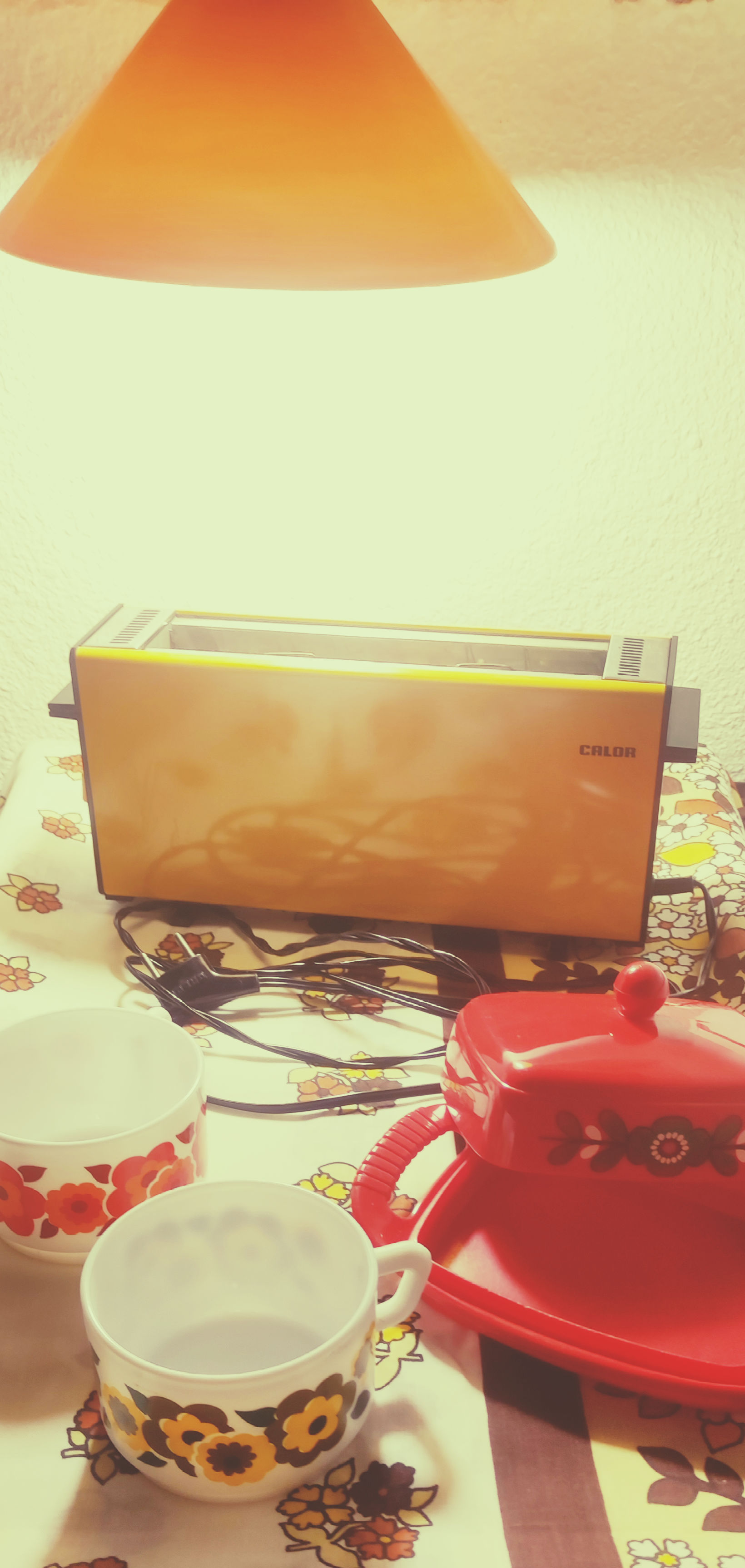 Grille Pain Jaune Orange Vintage Made in France Calor