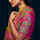 Thumbnail: Green Printed Brasso Silk Saree By Kolour