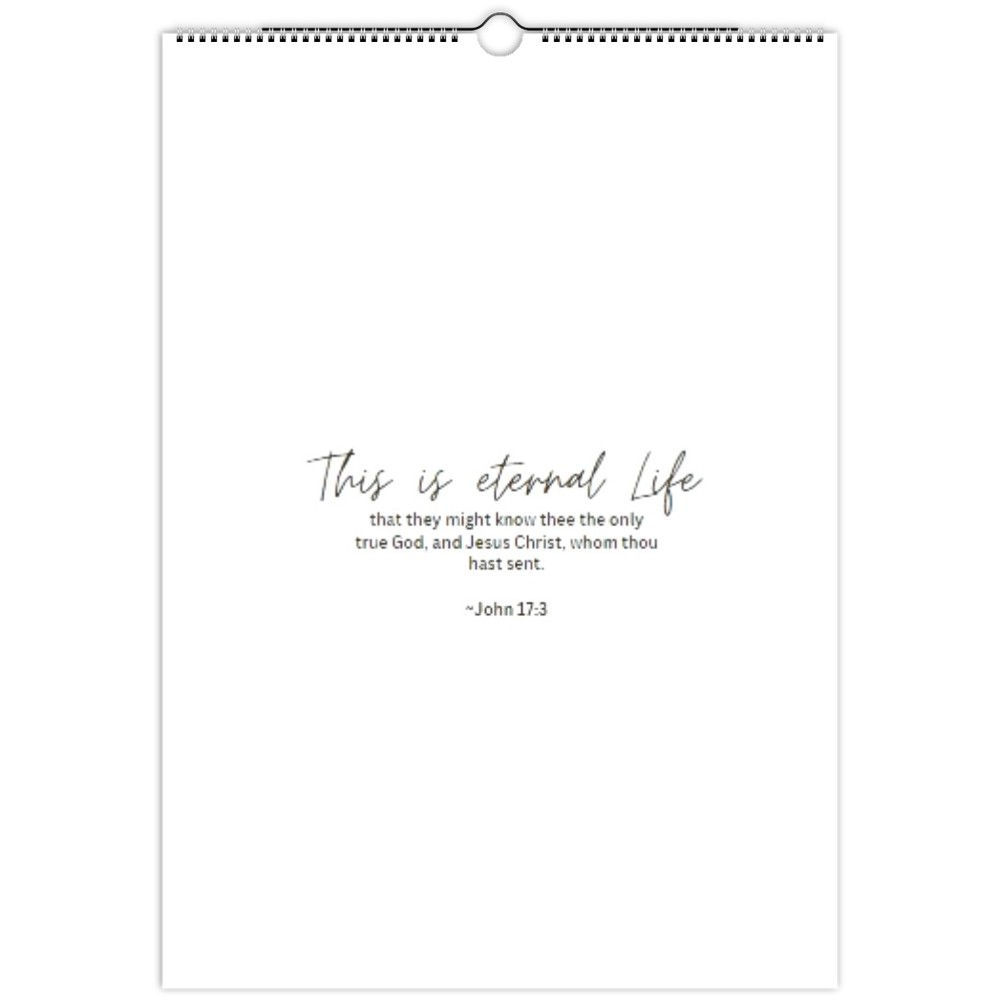 Eternal Life Wall calendars