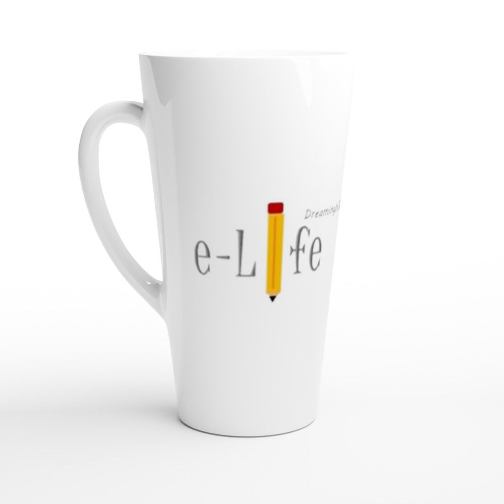 DITM Logo - White Latte 17oz Ceramic Mug