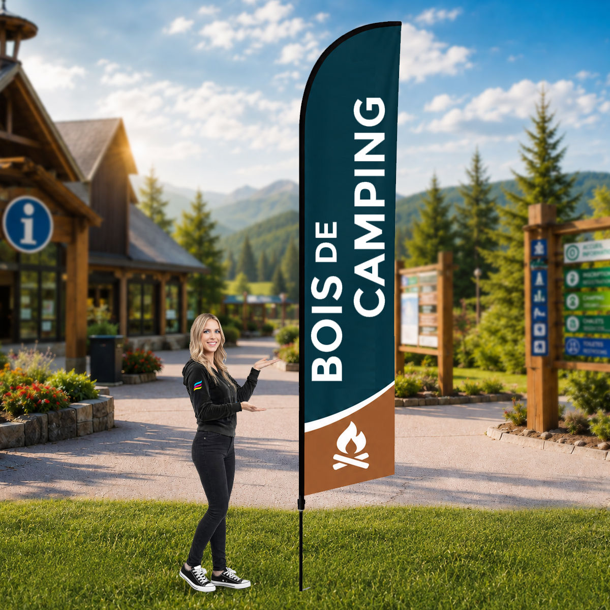 Drapeau BOIS DE CAMPING
