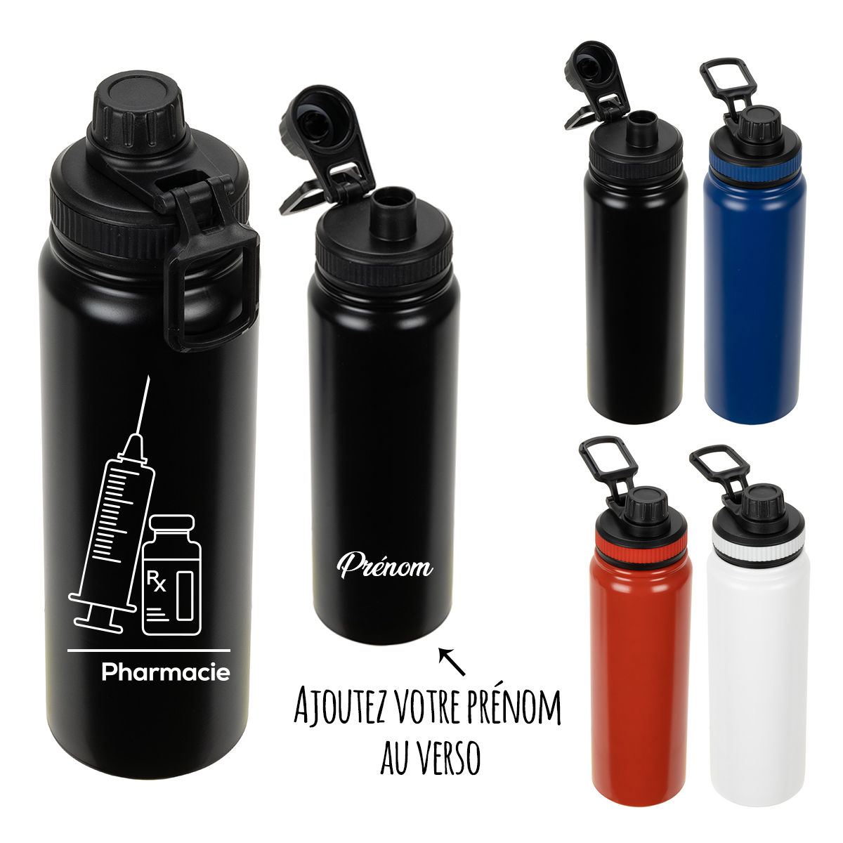 PHR35 - Bouteille isotherme en acier inoxydable 27 oz