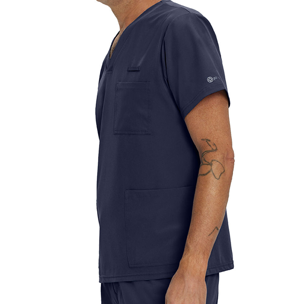Miniature : CHSLD341 - Haut d'uniforme homme V / 3 poches avant