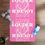 Thumbnail: Love Louder Rubber Yoga Mat [Pink]